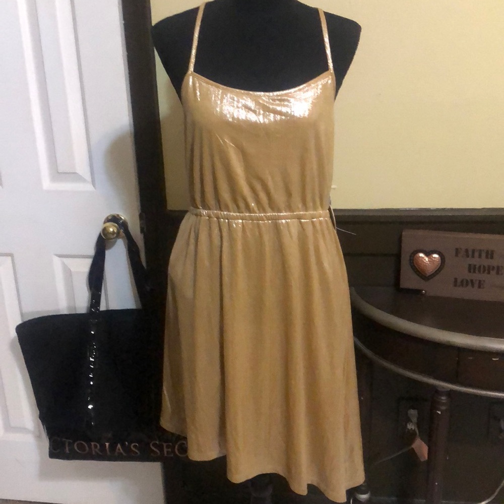 Gold dress